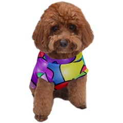 Colorful Abstract Art Dog T-shirt