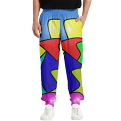 Colorful Abstract Art Men s Elastic Waist Pants by gasi