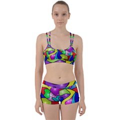 Colorful Abstract Art Perfect Fit Gym Set by gasi