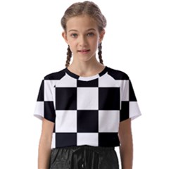 Grid-domino-bank-and-black Kids  Basic Tee