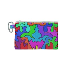 Colorful Design Canvas Cosmetic Bag (small) by gasi