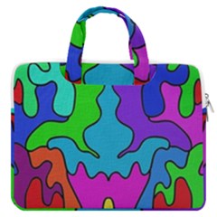 Colorful Design Macbook Pro 13  Double Pocket Laptop Bag by gasi