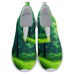 Anime Forrest Nature Fantasy Sunset Trees Woods No Lace Lightweight Shoes by Uceng