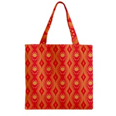 Background Pattern Texture Design Wallpaper Zipper Grocery Tote Bag by Uceng