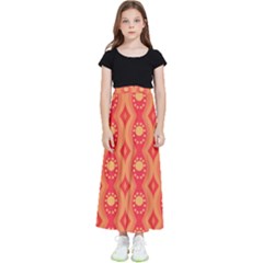 Background Pattern Texture Design Wallpaper Kids  Flared Maxi Skirt by Uceng