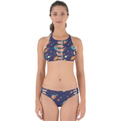 Space Galaxy Planet Universe Stars Night Fantasy Perfectly Cut Out Bikini Set by Uceng