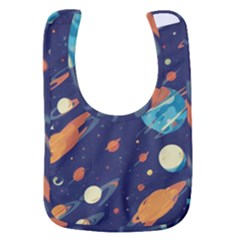 Space Galaxy Planet Universe Stars Night Fantasy Baby Bib by Uceng