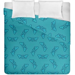 Butterfly Art Pattern Design Background Frame Duvet Cover Double Side (king Size) by Uceng