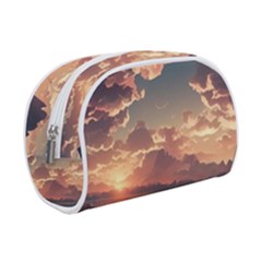 Sunset River Sky Clouds Nature Nostalgic Mountain Make Up Case (small) by Uceng