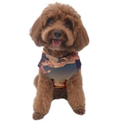 Sunset River Sky Clouds Nature Nostalgic Mountain Dog Sweater by Uceng