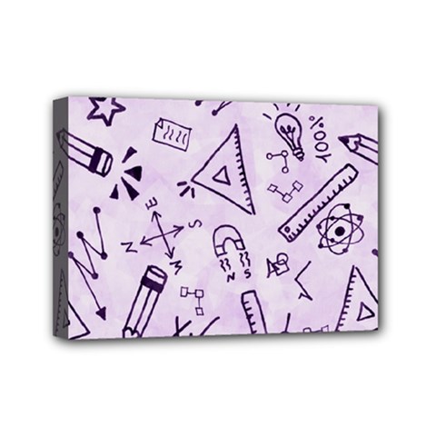 Science Research Curious Search Inspect Scientific Mini Canvas 7  X 5  (stretched) by Uceng