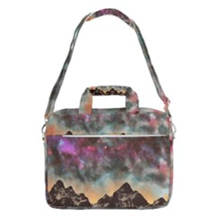 Mountain Space Galaxy Stars Universe Astronomy Macbook Pro 16  Shoulder Laptop Bag by Uceng