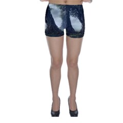 Trees Forest Woods Drawing Fantasy Dream Skinny Shorts