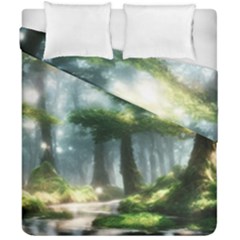Forest Wood Nature Lake Swamp Water Trees Duvet Cover Double Side (california King Size) by Uceng