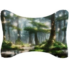 Forest Wood Nature Lake Swamp Water Trees Seat Head Rest Cushion by Uceng