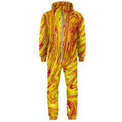 Red Yellow Abstract Wallpapers Abstracts Liquids Hooded Jumpsuit (men) by Uceng