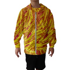 Red Yellow Abstract Wallpapers Abstracts Liquids Kids  Hooded Windbreaker by Uceng