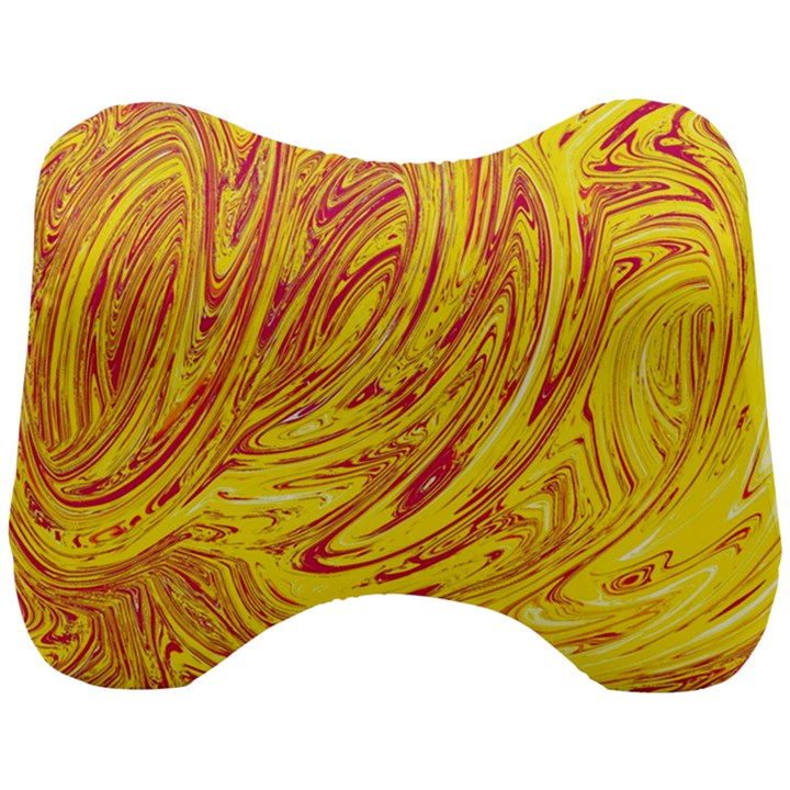 Red Yellow Abstract Wallpapers Abstracts Liquids Head Support Cushion