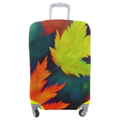 Leaves Foliage Autumn Nature Forest Fall Luggage Cover (medium) by Uceng