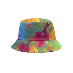 Leaves Foliage Autumn Branch Trees Nature Forest Inside Out Bucket Hat (kids) by Uceng