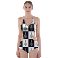 Christmas Tree Xmas Tree Cut-out One Piece Swimsuit