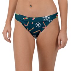 Christmas Seamless Pattern With Candies Snowflakes Band Bikini Bottom by Uceng