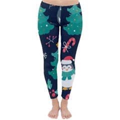 Colorful Funny Christmas Pattern Classic Winter Leggings