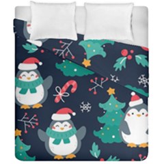 Colorful Funny Christmas Pattern Duvet Cover Double Side (california King Size) by Uceng