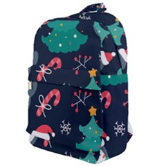 Colorful Funny Christmas Pattern Classic Backpack by Uceng