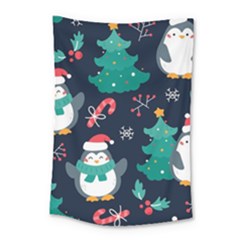 Colorful Funny Christmas Pattern Small Tapestry