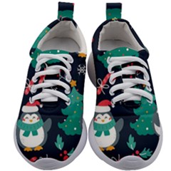 Colorful Funny Christmas Pattern Kids Athletic Shoes