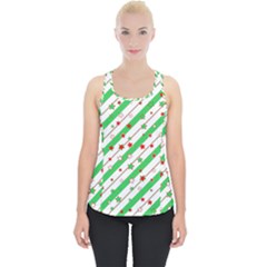 Christmas Paper Stars Pattern Texture Background Colorful Colors Seamless Piece Up Tank Top by Uceng