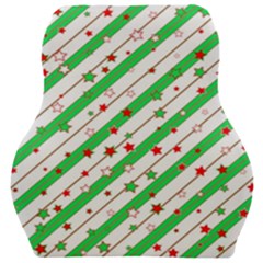 Christmas Paper Stars Pattern Texture Background Colorful Colors Seamless Car Seat Velour Cushion  by Uceng