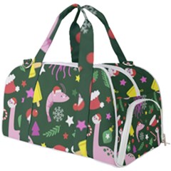 Dinosaur Colorful Funny Christmas Pattern Burner Gym Duffel Bag