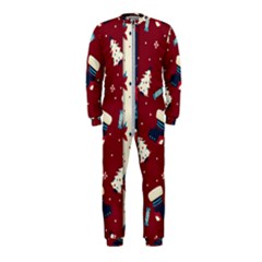 Flat Design Christmas Pattern Collection Art Onepiece Jumpsuit (kids) by Uceng