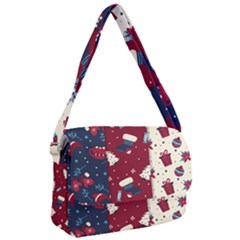 Flat Design Christmas Pattern Collection Art Courier Bag by Uceng
