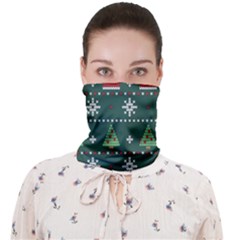 Beautiful Knitted Christmas Pattern Face Covering Bandana (adult) by Uceng