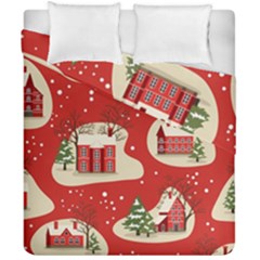 Christmas New Year Seamless Pattern Duvet Cover Double Side (california King Size) by Uceng