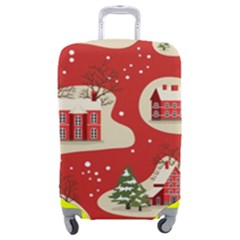 Christmas New Year Seamless Pattern Luggage Cover (medium) by Uceng