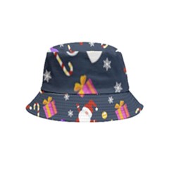 Colorful Funny Christmas Pattern Bucket Hat (kids) by Uceng