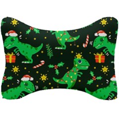 Christmas Funny Pattern Dinosaurs Seat Head Rest Cushion by Uceng