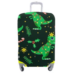 Christmas Funny Pattern Dinosaurs Luggage Cover (medium) by Uceng