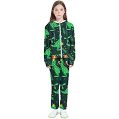 Christmas Funny Pattern Dinosaurs Kids  Tracksuit by Uceng