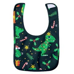 Christmas Funny Pattern Dinosaurs Baby Bib by Uceng