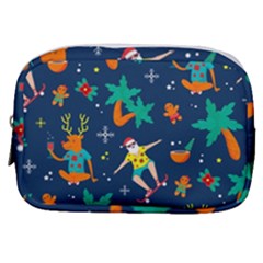 Colorful Funny Christmas Pattern Make Up Pouch (small) by Uceng