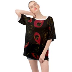 Fish 7 Oversized Chiffon Top by Mazipoodles