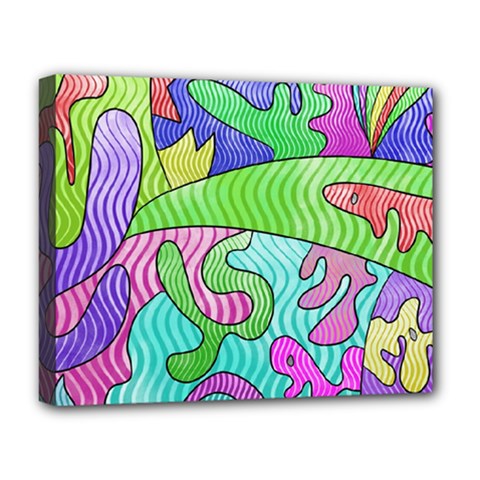 Colorful Stylish Design Deluxe Canvas 20  X 16  (stretched) by gasi