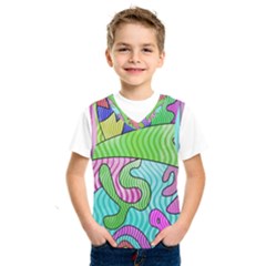 Colorful stylish design Kids  Basketball Tank Top