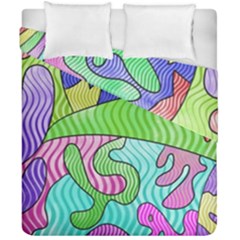 Colorful stylish design Duvet Cover Double Side (California King Size)