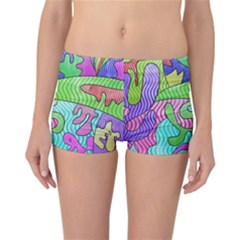 Colorful stylish design Reversible Boyleg Bikini Bottoms